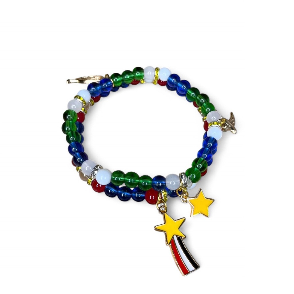 The Game Day Glam Duo ✨ Colorful Charm Bracelet Set